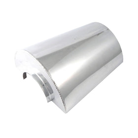 Spectre Air Filter Heat Shield (Tall) 4in. - Polished Aluminum