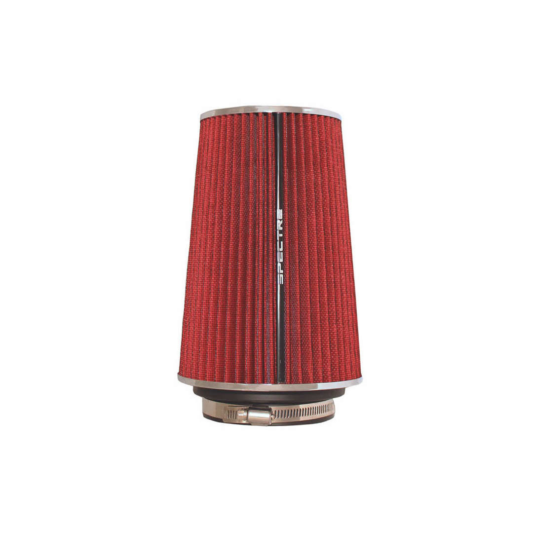 Spectre Adjustable Conical Air Filter 9-1/2in. Tall (Fits 3in. / 3-1/2in. / 4in. Tubes) - Red