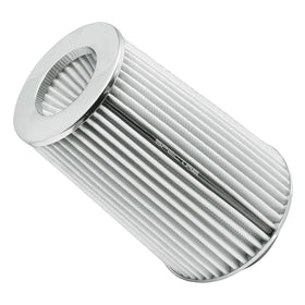 Spectre Adjustable Conical Air Filter 9-1/2in. Tall (Fits 3in. / 3-1/2in. / 4in. Tubes) - White - 0