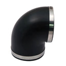 Spectre Coupler 4in. Elbow / 90 Degree (PVC) - Black-1