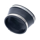 Spectre Oval to Round Coupler 4in. (PVC) - Black-1