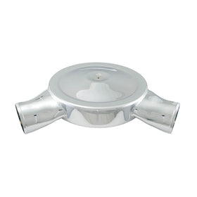 Spectre Low Profile Air Box 14in. OD x 5-13/32in. H / 120 Degree Inlet - Chrome