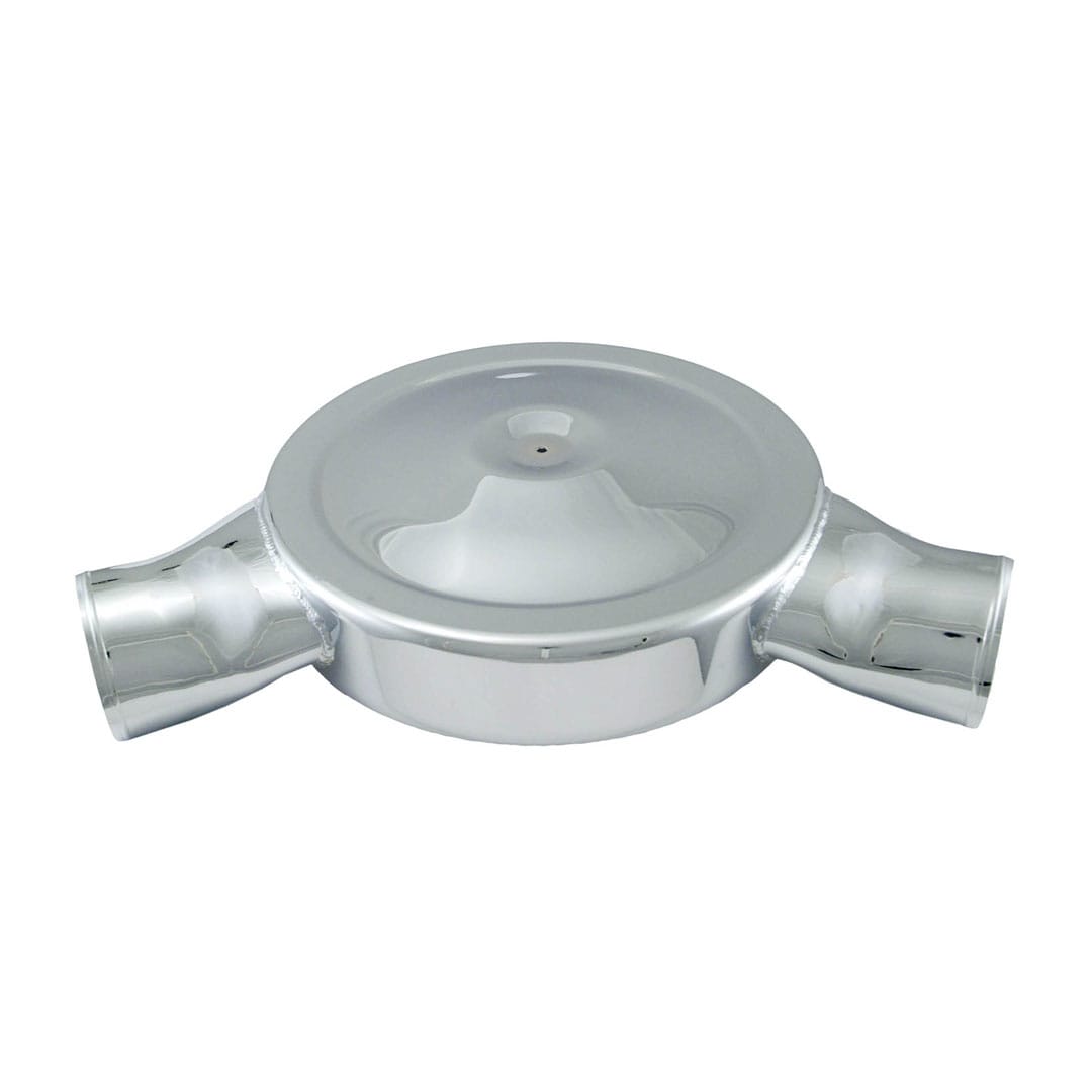 Spectre Low Profile Air Box 14in. OD x 5-13/32in. H / 135 Degree Inlet - Chrome