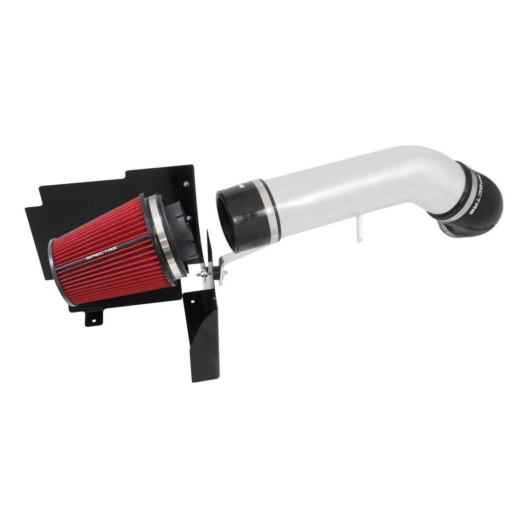 Spectre 99-07 GM Truck V8-4.8/5.3/6.0L F/I Air Intake Kit - Clear Anodized w/Red Filter