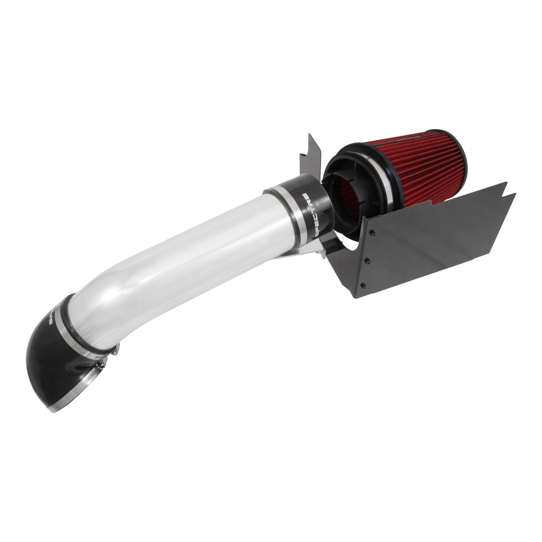 Spectre 99-07 GM Truck V8-4.8/5.3/6.0L F/I Air Intake Kit - Clear Anodized w/Red Filter - 0