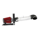 Spectre 99-07 GM Truck V8-4.8/5.3/6.0L F/I Air Intake Kit - Clear Anodized w/Red Filter-3