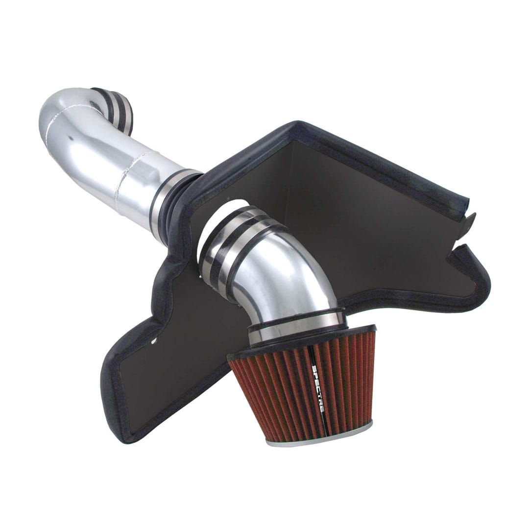 Spectre 05-06 Pontiac GTO V8-6.0L F/I Air Intake Kit - Clear Anodized w/Red Filter