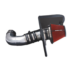 Spectre 08-09 Pontiac G8 V8-6.0L F/I Air Intake Kit - Clear Anodized w/Red Filter