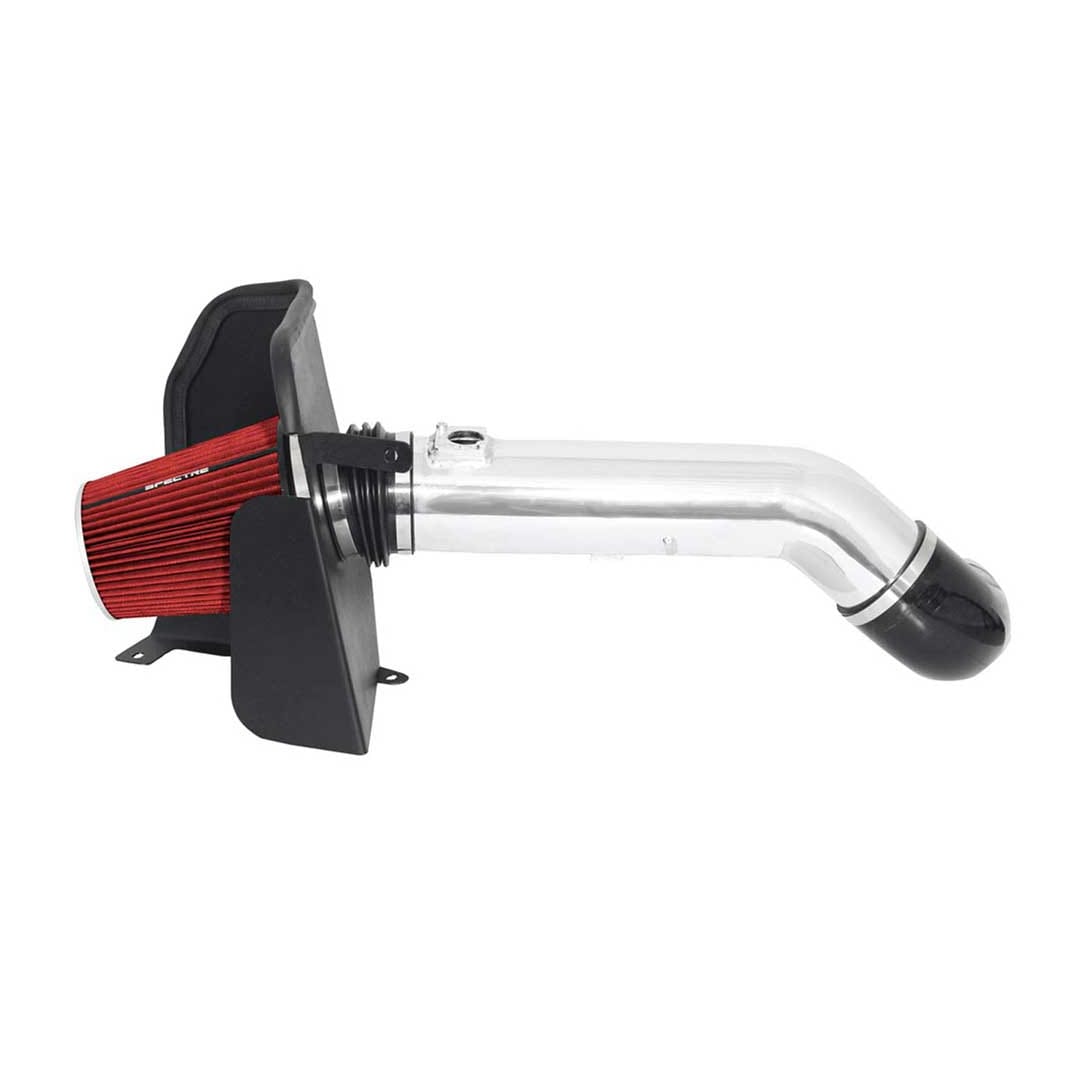 Spectre 09-12 GM Truck V8-4.8/5.3/6.0L F/I Air Intake Kit - Polished w/Red Filter