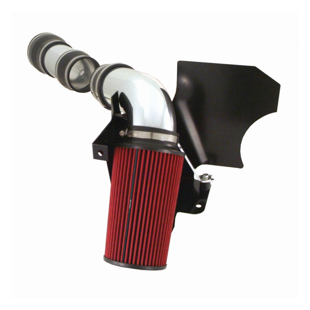 Spectre 99-03 Ford SD V10-6.8L F/I Air Intake Kit - Clear Anodized w/Red Filter