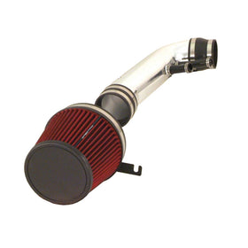 Spectre 96-04 Ford Mustang GT V8-4.6L F/I Air Intake Kit - Clear Anodized w/Red Filter