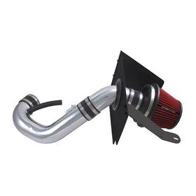 Spectre 05-09 Ford Mustang V6-4.0L F/I Air Intake Kit - Clear Anodized w/Red Filter