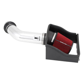 Spectre 11-14 Ford F150 SVT Raptor V8-6.2L F/I Air Intake Kit - Polished w/Red Filter