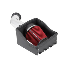 Spectre 11-14 Ford F150 SVT Raptor V8-6.2L F/I Air Intake Kit - Polished w/Red Filter - 0