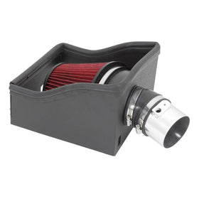 Spectre 12-14 Ford F150 V6-3.5L F/I Air Intake Kit - Polished w/Red Filter - 0