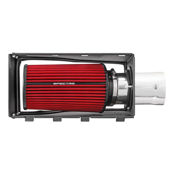 Spectre 11-14 Ford F-Series SD V8-6.7L DSL Air Intake Kit - Polished w/Red Filter