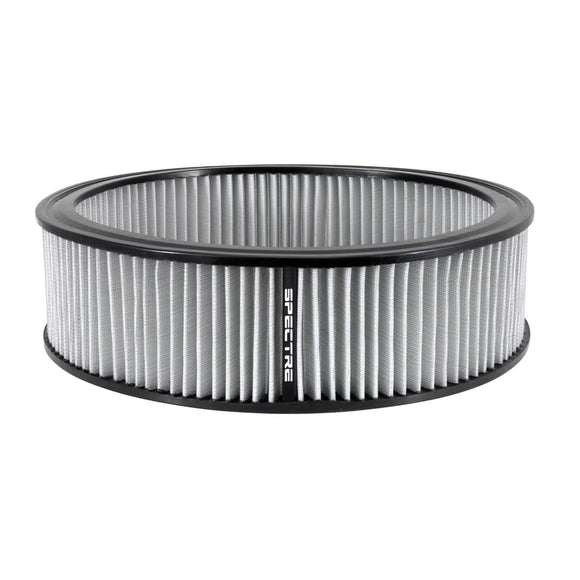 Spectre Round Air Filter 14in. x 4in. - White