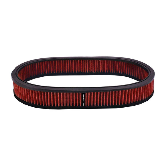Spectre Air Filter Oval 12in. x 2in. - Red