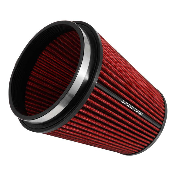 Spectre HPR Conical Air Filter 6in. Flange ID / 7.719in. Base OD / 8.5in. Tall - Red