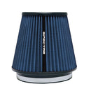Spectre HPR Conical Air Filter 6in. Flange ID / 7.313in. Base OD / 7in. Tall - Blue-1