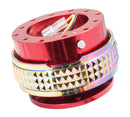 NRG Quick Release Kit - Pyramid Edition - Red Body / Neochrome Pyramid Ring-1