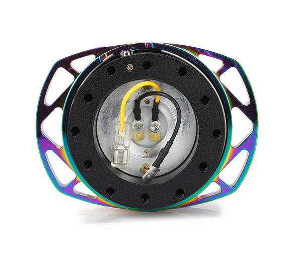 NRG Quick Release Kit Gen 257 - Black Body / Neochrome Cutout Ring