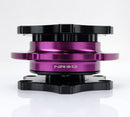 NRG Quick Release SFI SPEC 42.1 - Shiny Black Body / Shiny Purple Ring-1
