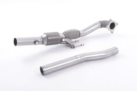 MILLTEK CAST DOWNPIPE WITH RACE CAT AUDI A3 2008 2012 WITH 200 CELL RACE CAT. FO