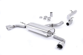 Audi TT MK2 3.2 Quattro - Non-Resonated (Louder) Cat-Back Exhaust System with Dual Polished 100mm JET Trims