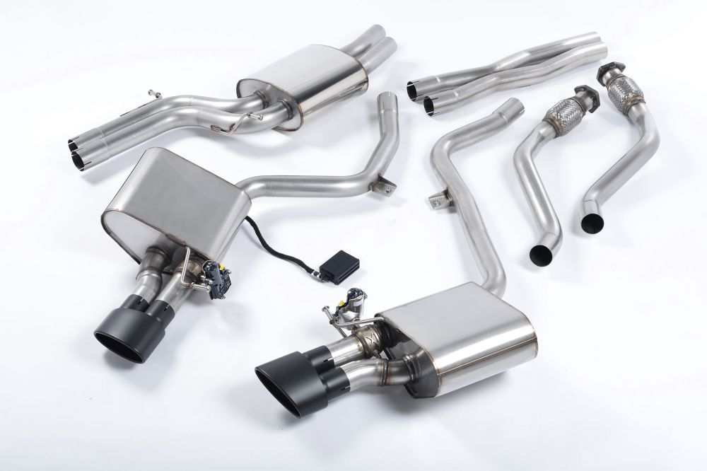 MILLTEK CAT-BACK AUDI S4 2009 2012 VALVESONIC ELECTRONIC VALVED SYSTEM - 0