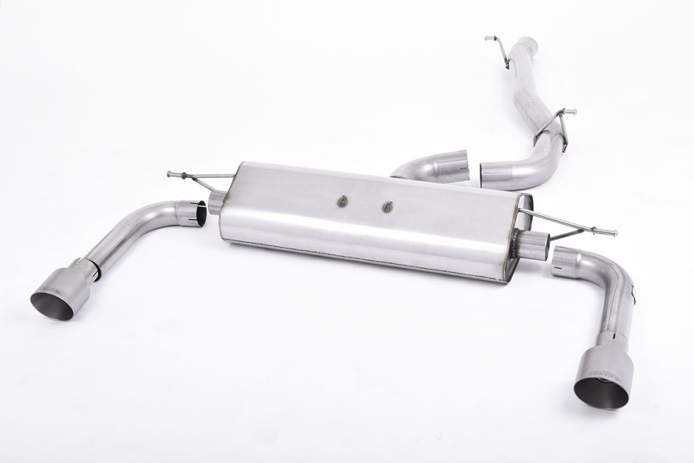MILLTEK CAT-BACK AUDI A3 2014 2020 NON-RESONATED (LOUDER). TITANIUM TIPS