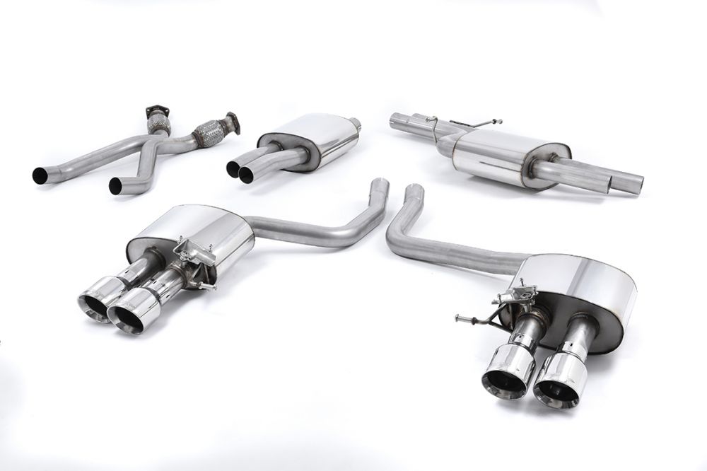 MILLTEK CAT-BACK AUDI SQ5 2013 2016 QUAD POLISHED TIPS