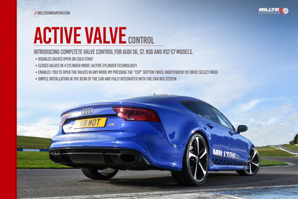 MILLTEK ACTIVE VALVE CONTROL AUDI S4 2016 2020 - 0