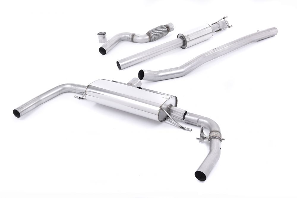 MILLTEK CAT-BACK MERCEDES CLA-CLASS 2013 2020 CAT BACK RESONATED VALVED - EC APP
