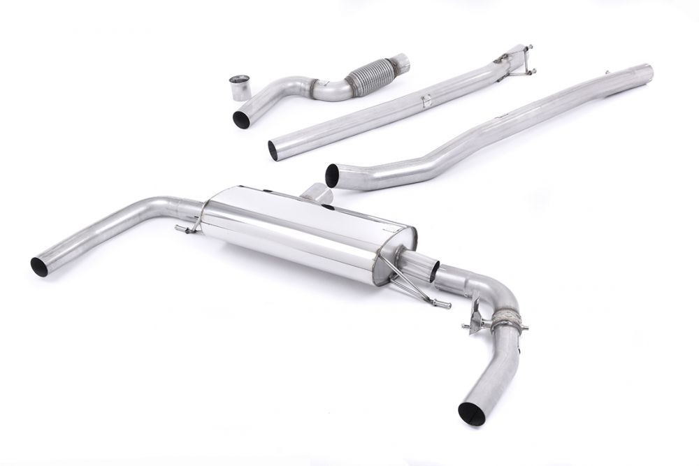 MILLTEK CAT-BACK MERCEDES CLA-CLASS 2013 2020 CAT BACK NON-RESONATED VALVED (LOU