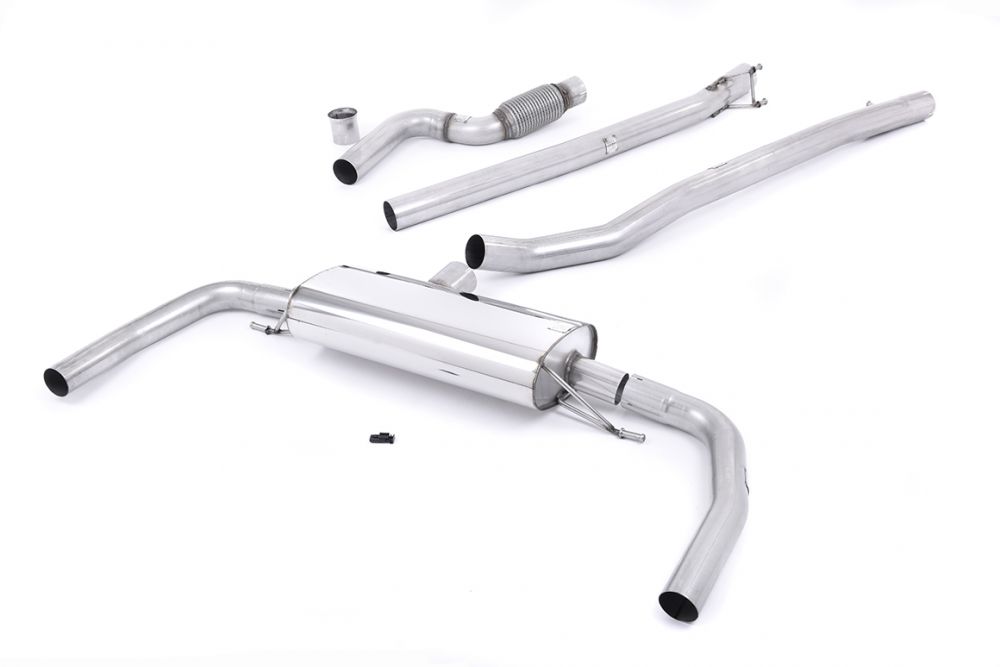 MILLTEK CAT-BACK MERCEDES CLA-CLASS 2013 2020 CAT BACK RACE NON-VALVED (LOUDEST)