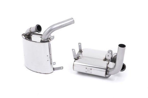 MILLTEK CAT-BACK PORSCHE 911 1998 2005 CUP SYSTEM. USES OE TAILPIPES