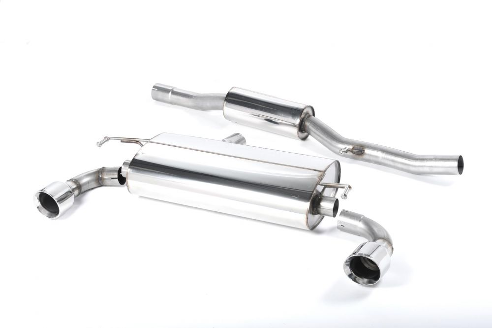 MILLTEK CAT-BACK VOLKSWAGEN GOLF 2002 2005 RESONATED (QUIETER)