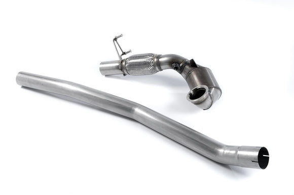 Large Bore Downpipe with Hi-Flow Sports Catalyst (For Milltek Cat-Back) 2015-2020 MK7/MK7.5 GTI