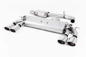 Milltek 3" Cat Back Exhaust - MK7.5 Golf R - Valved Resonated (Polished Oval Tips)