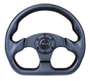 NRG Carbon Fiber Steering Wheel (320mm) Flat Bottom Matte Black Carbon-1