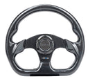 NRG Carbon Fiber Steering Wheel (320mm) Flat Bottom w/Shiny Black Carbon-1