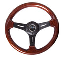 NRG Classic Wood Grain Steering Wheel (330mm) Wood Grain w/Matte Black 3-Spoke Center-1