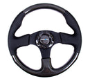 NRG Carbon Fiber Steering Wheel (315mm) Leather Trim w/Black Stitching-1