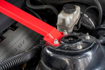 BMR 05-14 S197 Mustang V8 w/ Plenum Cover Strut Tower Brace - Red