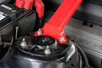 BMR 05-14 S197 Mustang V8 w/ Plenum Cover Strut Tower Brace - Red