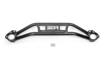 BMR 08-18 Dodge Challenger Front Strut Tower Brace - Black Hammertone (Twin Tube Design)