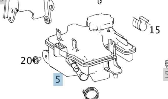 Genuine Mercedes-Benz Power Steering Reservoir A0004669502