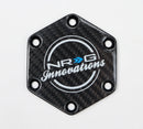 NRG Carbon Fiber Horn Delete Button Circular Logo Front/ Back-1
