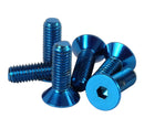 NRG Steering Wheel Screw Upgrade Kit (Conical) - Blue-1